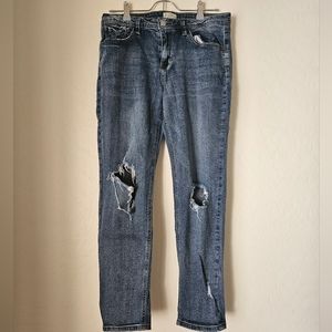 Sky and Sparrow Distressed Denim